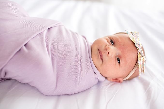 Copper Pearl Swaddle Blankets for Newborns | Soft Stretchy Receiving Blankets - Image 4