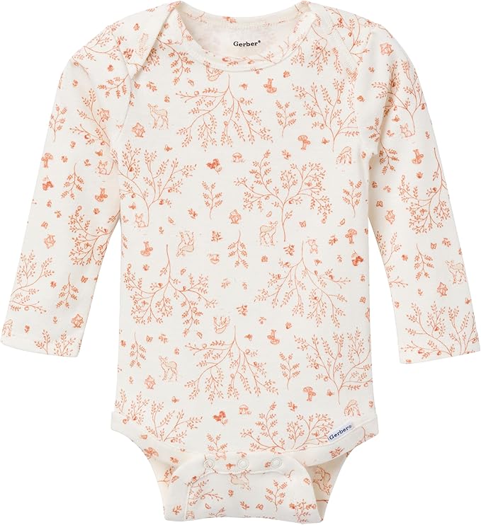 Gerber Baby Girls' 6-pack Long-sleeve Onesies Bodysuits - Image 2