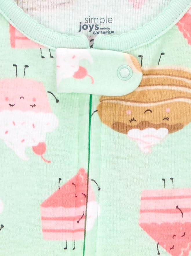 Simple Joys by Carter's Babys' 3 pack Snug Fit Footless Cotton Pajamas - Image 3