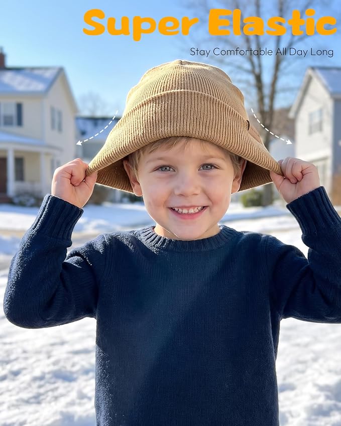 Baby Beanie Toddler Infant Winter Hats kids Warm Knit Caps - Image 5