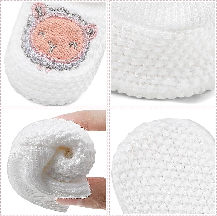 Newborn Shoes Knit Soft Baby Sock Booties - Image 2