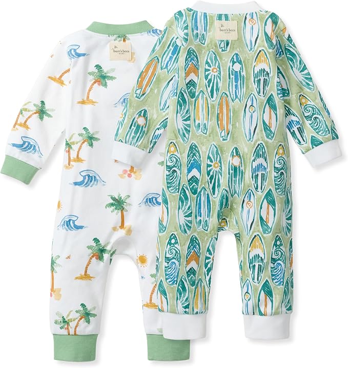 Burt's Bees Baby Unisex Sleep and Play Pajama, Footless One-Piece Zipper PJ | - Image 2
