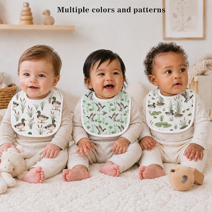 Baby Bibs for Baby Boys Girls 6-Pack - Image 4