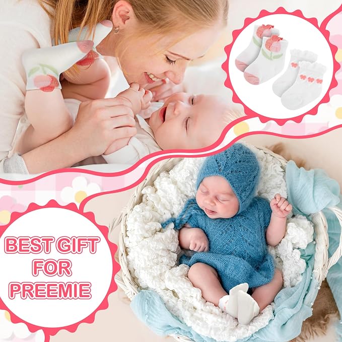 Toulite 12 Pairs Preemie Ankle Socks - Image 6