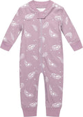 Owlivia Organic Cotton Baby Boy Girl Zip up Sleep 'N Play Pjs, Footless, Long Sleeve