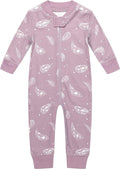 Owlivia Organic Cotton Baby Boy Girl Zip up Sleep 'N Play Pjs, Footless, Long Sleeve