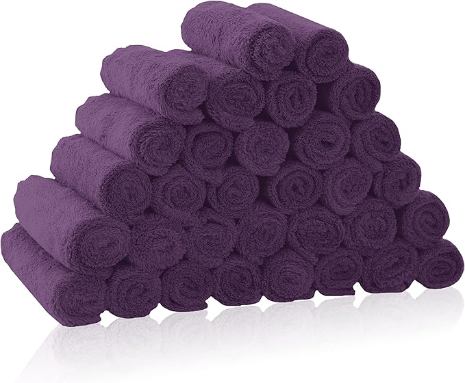 32 Pack Baby Washcloths by BAMBOOQUEEN