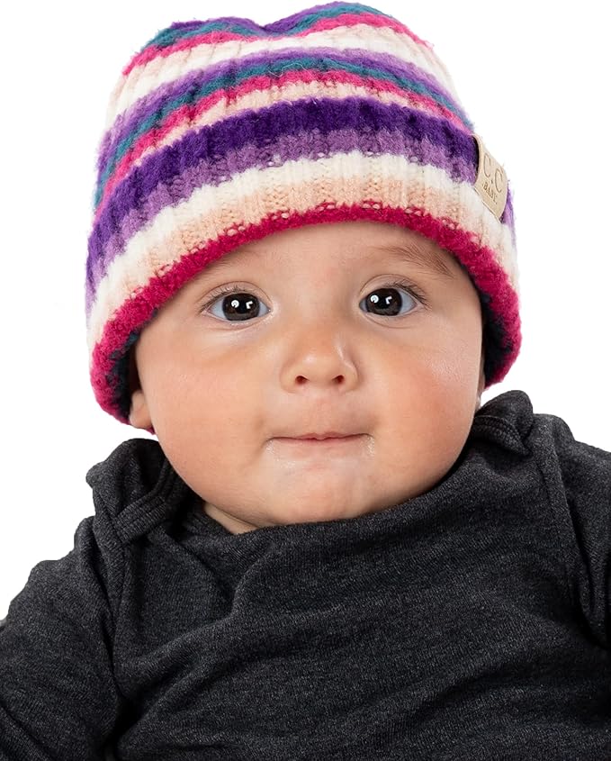 Funky Junque Baby Winter Hat – Cute Newborn Hats, Cozy Warm Infant Beanie, Soft Knit Stocking Stuffer for Babies 0–12 Months