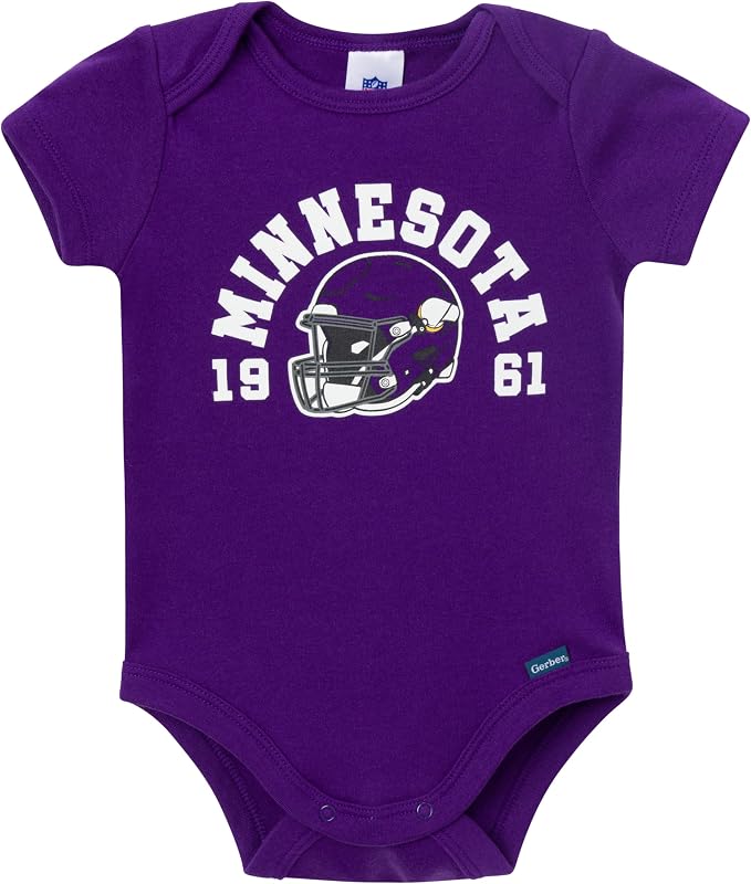 Gerber NFL Baby Boys 3-Pack Onesie Bodysuit - Image 2