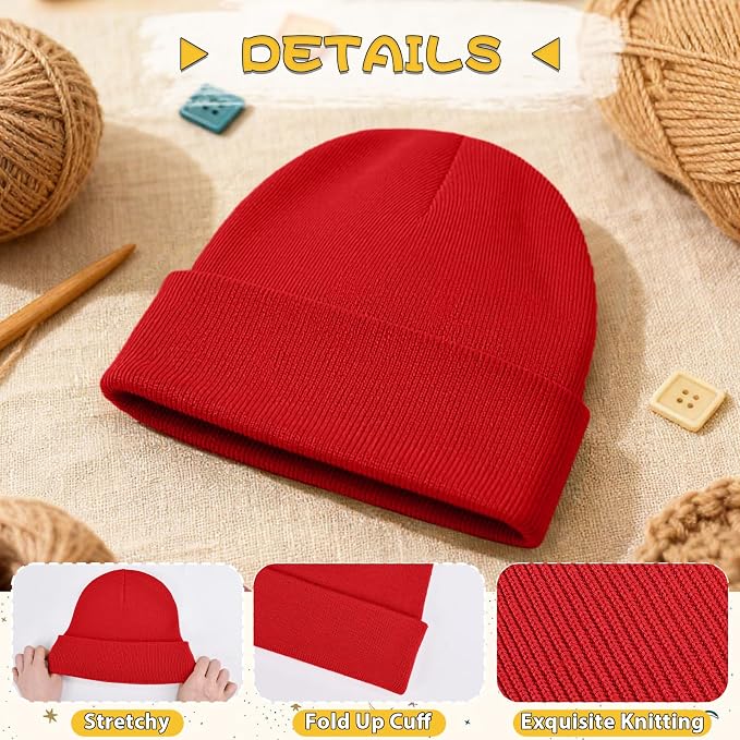 ZOORON Toddler Beanie Baby Kids Beanies Warm Winter Hat Knit Skull Cap - Image 5