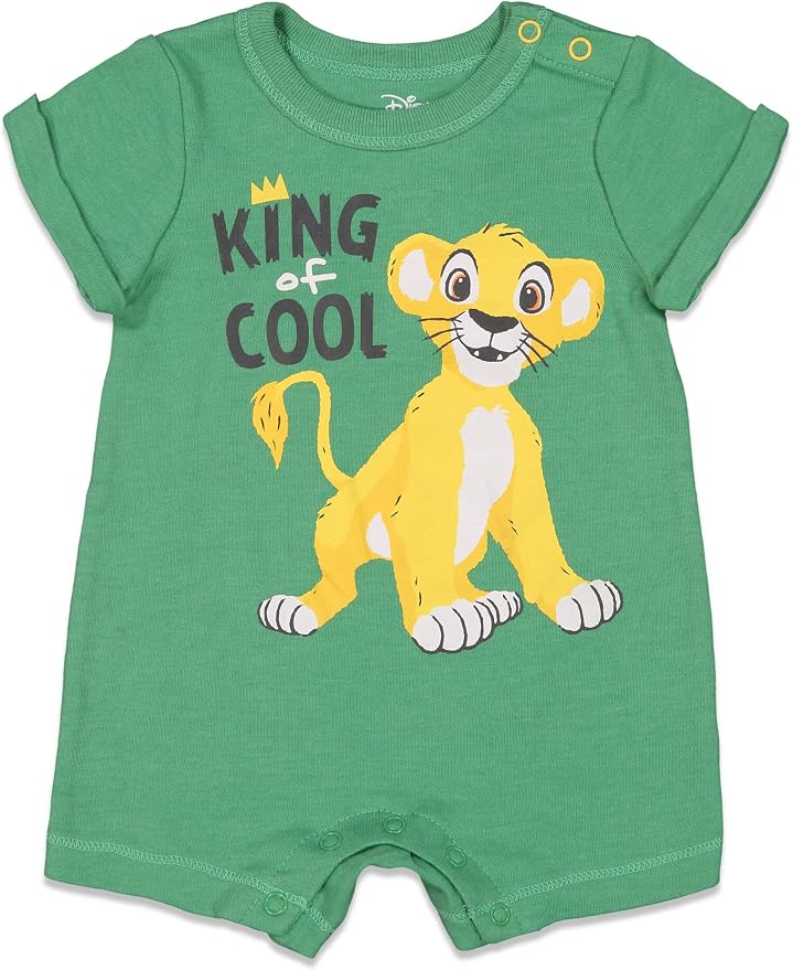 Disney Baby Boys' 2-Piece Romper and Bucket Hat Set Newborn to Infant - Image 4