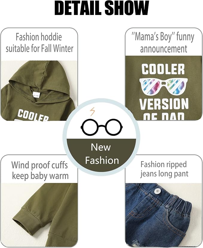 NZRVAWS Baby Boy Clothes Toddler Boy Outfit 2 3 4T 6 12 18 24 Month Fall Winter - Image 5