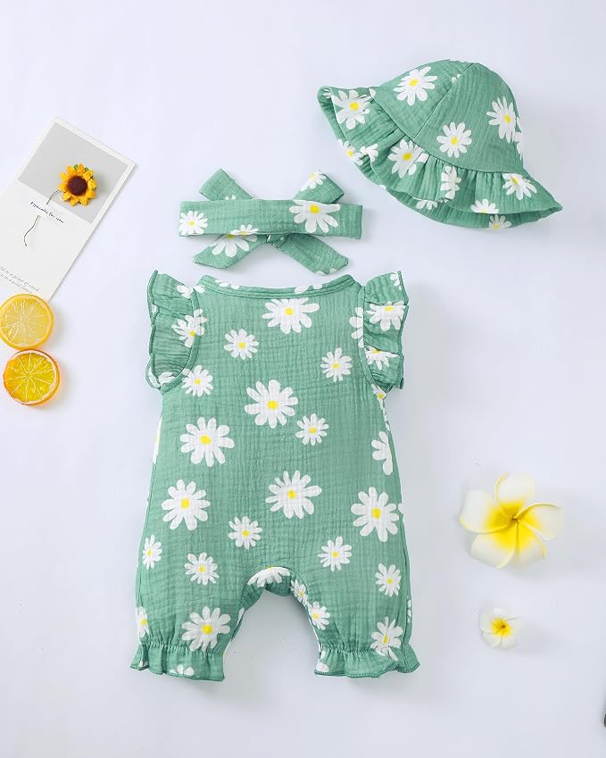 Newborn Baby Girl Clothes Outfits One-Piece Romper Preemie-18Month | Cute Baby - Image 3
