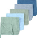 Muslin Burp Cloths 5 Pack Large 20x12 inches Baby Burping Cloths, 6-Layer 100% by Unknown