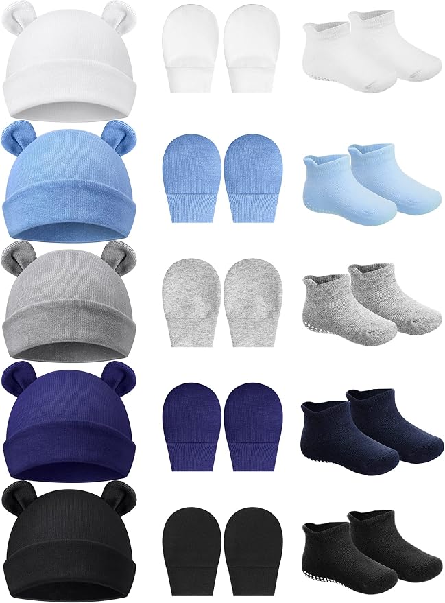 Geyoga Newborn Baby Hat Set by Geyoga