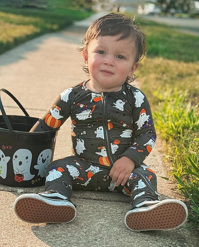 babee Reshinee Bamboo Viscose Baby Footie Pajama, Zipper Sleeper Boys Girls | - Image 5