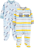 Simple Joys by Carter's Unisex Baby 2-pack Neutral Fleece Footed Sleep and Play by SimpleJoysbyCarters