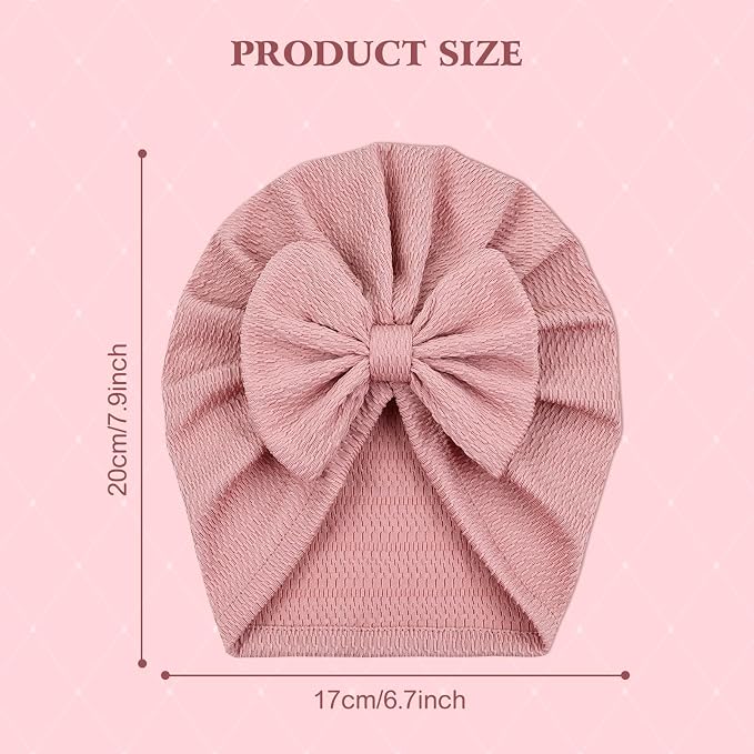 Cinaci 4 Pieces Baby Girls Turban Hats - Image 2