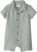 little planet by carter's Unisex Baby Waffle Knit Button-Front Jumpsuit made by LittlePlanet