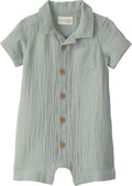little planet by carter's Unisex Baby Waffle Knit Button-Front Jumpsuit made by LittlePlanet