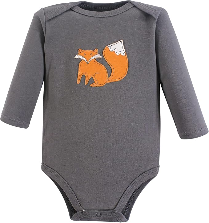 Hudson Baby baby-boys Cotton Long-sleeve Bodysuits 3-pack - Image 3