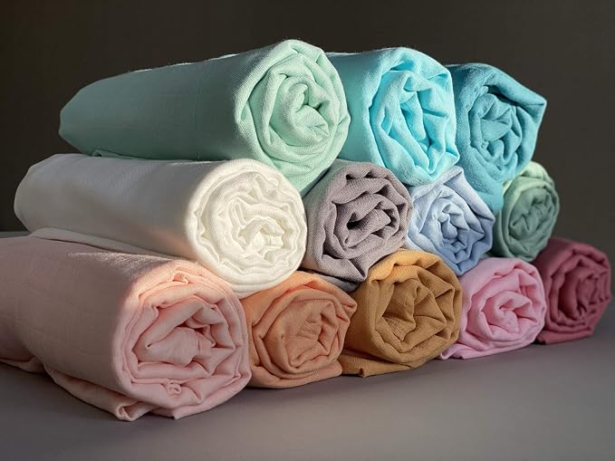 Ali+Oli Muslin Swaddle Blanket for Baby Large 47" x 47" Soft Rayon Made from - Image 4