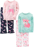 Simple Joys by Carter's Girls' 4-piece Polyester Pajamas by SimpleJoysbyCarters