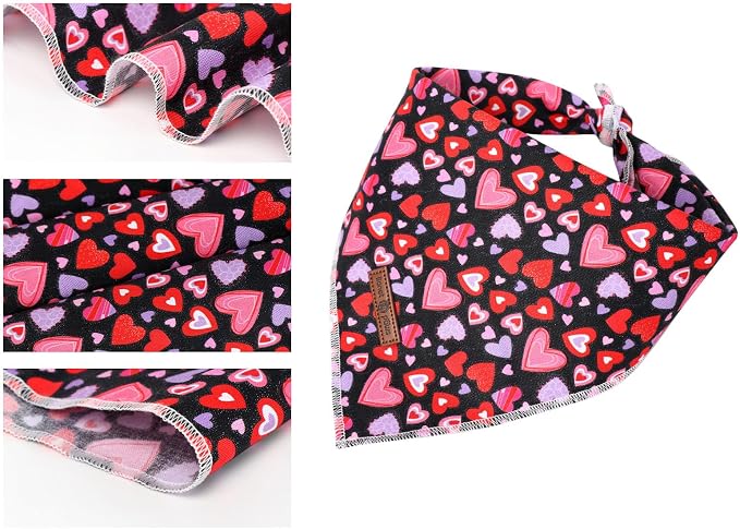 Lionet Paws Valentine Dog Bandana - Image 3