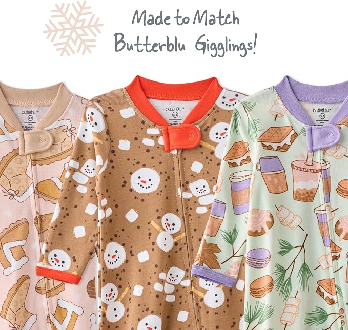 Butterblu Scout Sleep & Play 100% Organic Cotton Footed Zip Front PJs | GOTS - Image 7