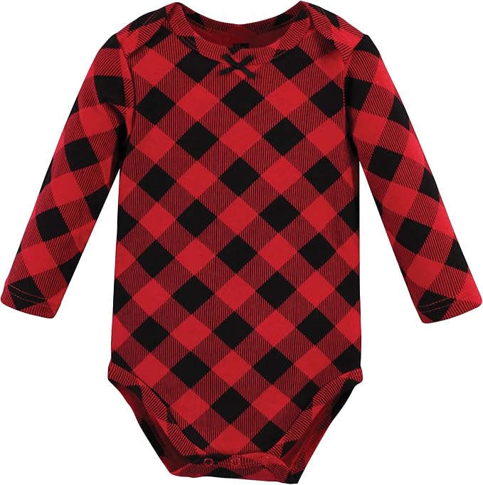 Hudson Baby Baby Girls' Cotton Long-sleeve Bodysuits 3-pack - Image 4