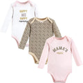Hudson Baby Baby Girls' Cotton Long-sleeve Bodysuits 3-pack by HudsonBaby
