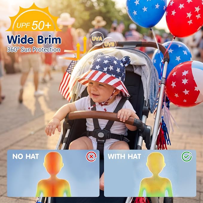 Zando UPF 50+ Baby Sun Hat for Baby Girl Boy 0-4T - Image 2