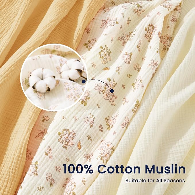 EXQ Home Muslin Swaddle Blankets - Image 4