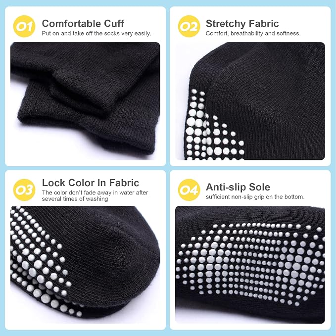 Toddler Non Slip Grip Ankle Socks - Image 6