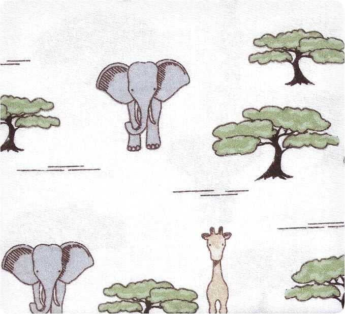 Hudson Baby Cotton Flannel Receiving Blankets 4-Pack, Wild Safari Adventures - Image 3