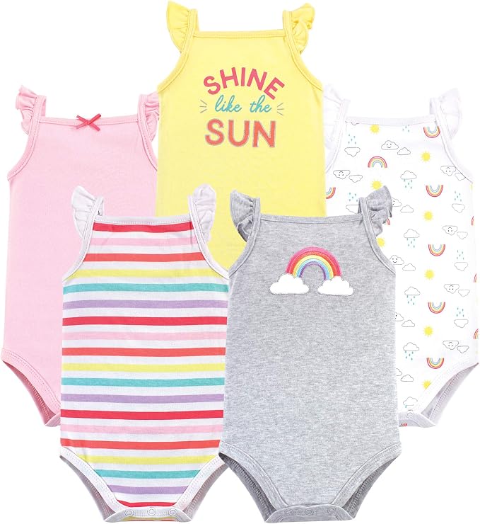 Hudson Baby Unisex Baby Cotton Sleeveless Bodysuits by HudsonBaby