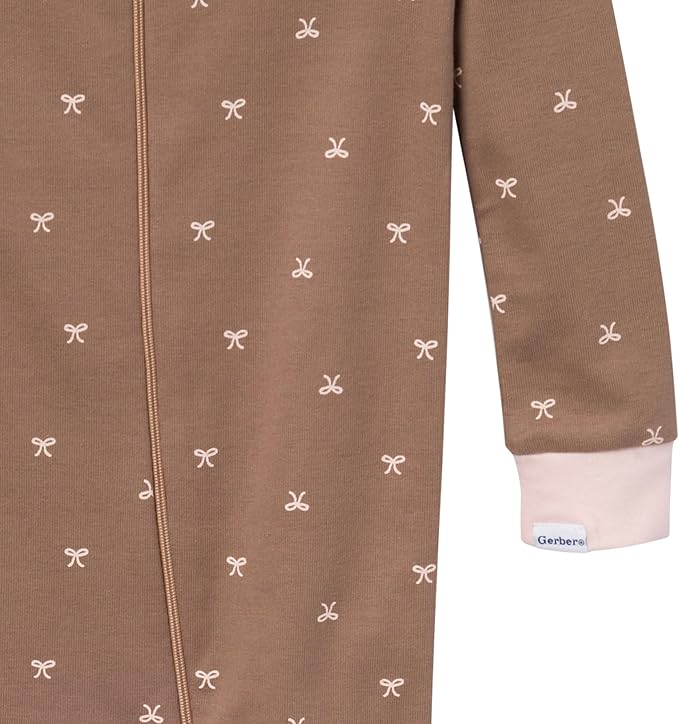 Gerber Baby Girls 2-Pack Footed Pajamas - Image 5