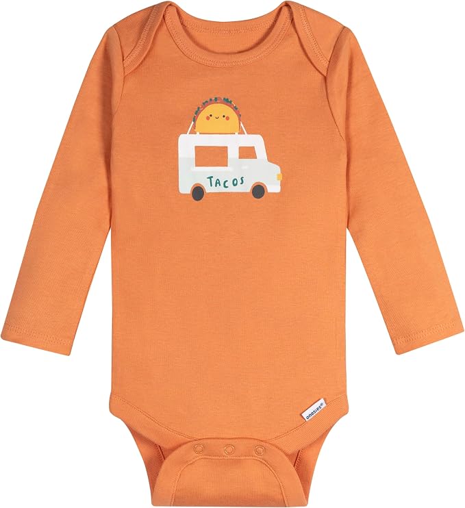 Onesies Brand Baby Boys & Girls 6-Pack Long Sleeve Bodysuits - Image 6