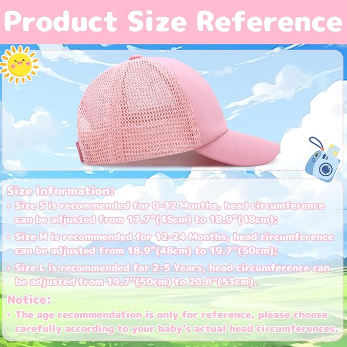 Olreco Baby Baseball Cap Toddler Baseball Hat - Image 6