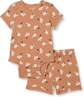 Amazon Essentials Unisex Toddlers' Short Sleeve 100% Cotton Bodysuit and Short by AmazonEssentials