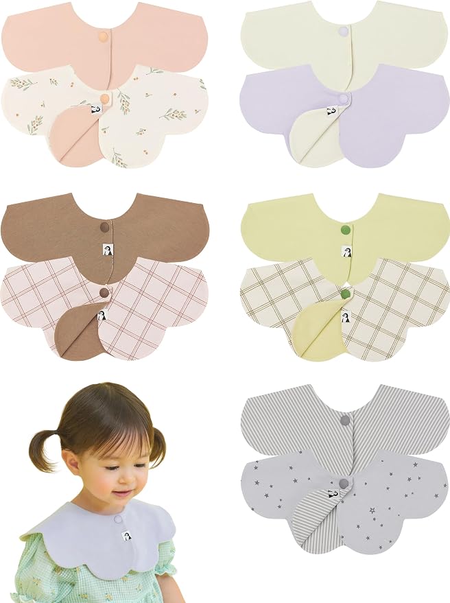 Konny Baby Bib 3/5/7-Pack Set, 360 ​​° Rotate, Soft and Absorbent Drooling by Konny