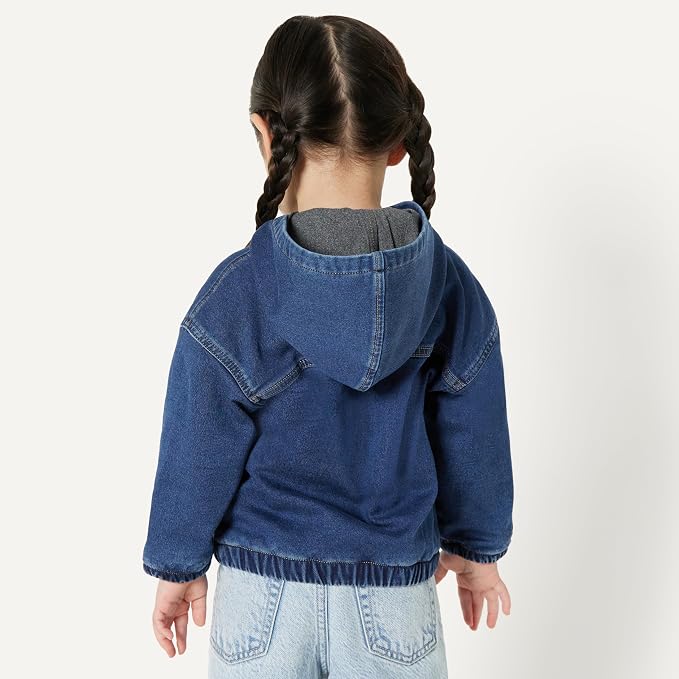 Amazon Essentials Unisex Babies' Soft Stretch Regular-Fit Denim Jacket - Image 3