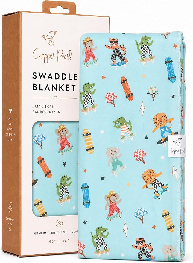 Copper Pearl Swaddle Blankets for Newborns | Soft Stretchy Receiving Blankets by CopperPearl