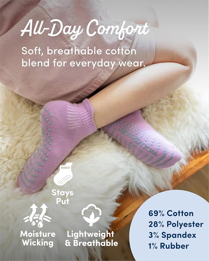 Fruit of the Loom Cotton Grip Socks - Image 3