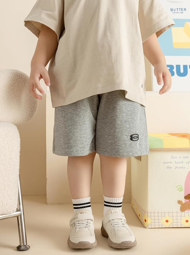 Toddler Grip Socks with Non-Slip Unisex Baby Stripe Crew Cotton Socks | Retro - Image 3