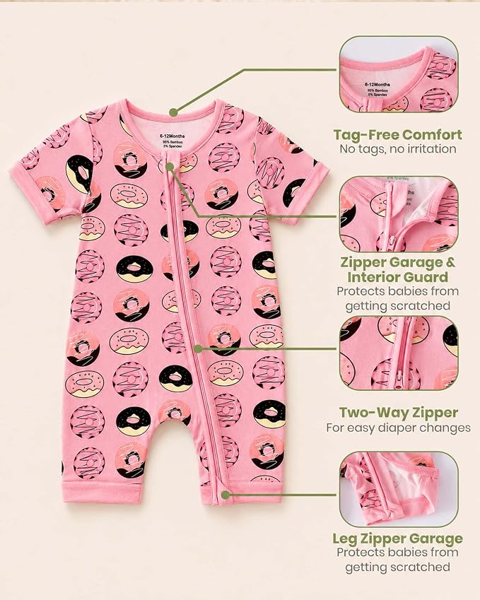 OPAWO Bamboo Sleepers for Baby Boy Pajamas Bamboo Pajamas Baby Romper 0-24M | 2 - Image 5