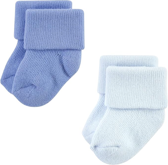 Hudson Baby Baby 8-pack Cotton Rich Newborn and Terry Socks - Image 4