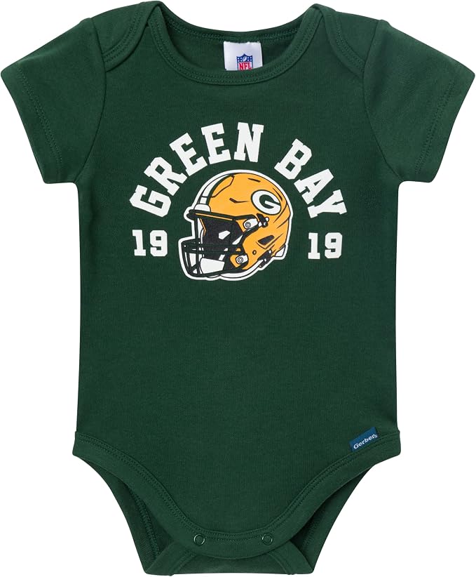 Gerber NFL Baby Boys 3-Pack Onesie Bodysuit - Image 2