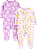 Simple Joys by Carter's Baby Girls' Cotton and Fleece Footed Sleep and Play by SimpleJoysbyCarters