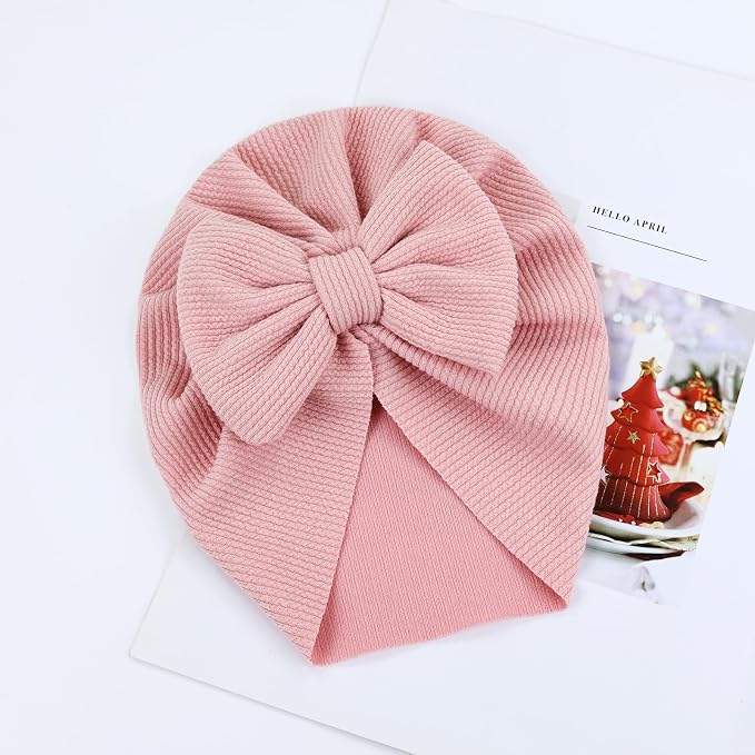 Cinaci 4 Pieces Baby Girls Turban Hats - Image 8